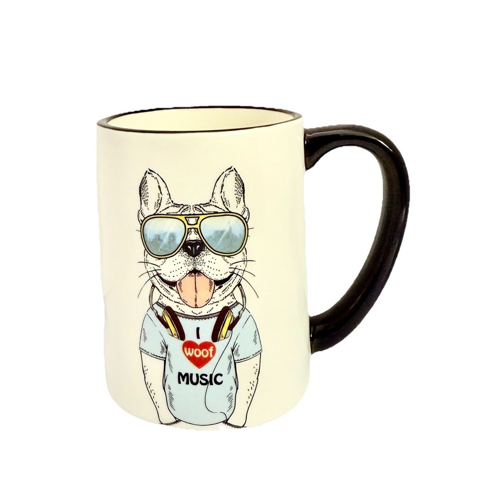 Hipster Coffee Mug French Bulldog Signature Houseware Inc.
